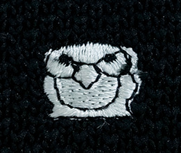 knit tie -  black (부엉이)