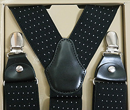 suspender (도트)집게형- 블랙