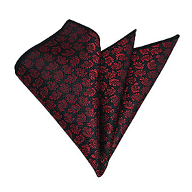 handkerchief 153 - 블랙+레드