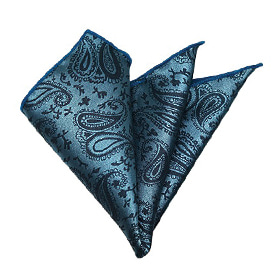 handkerchief 187 - 블루 (페이즐리)