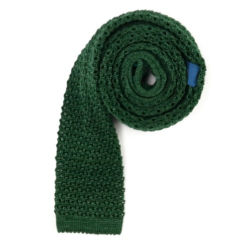 silk knit tie - 그린