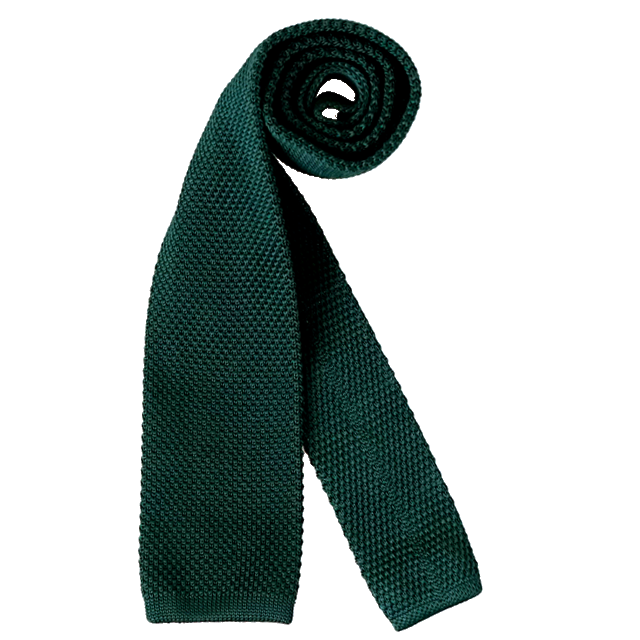 Knit tie - Green (일자)