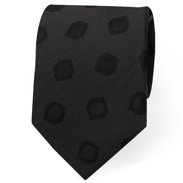 W-pattern tie-52 (블랙)
